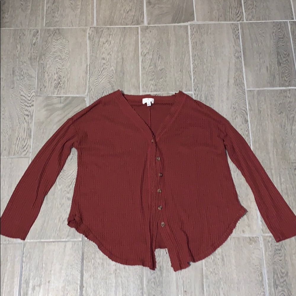 Button up sweater!